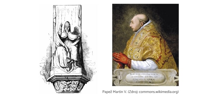 Jedním z předků současné majitelky byl papež Martin V.
